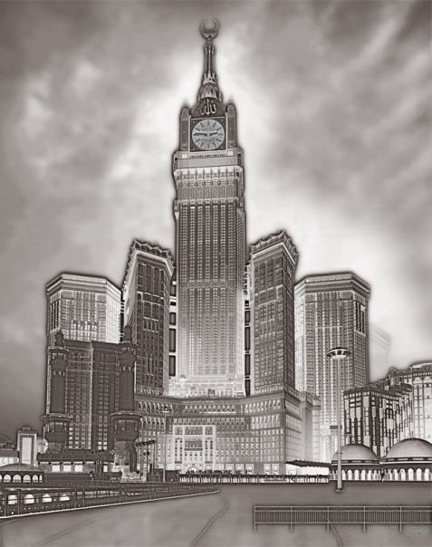 MECCA CLOCK TOWER BWsmw